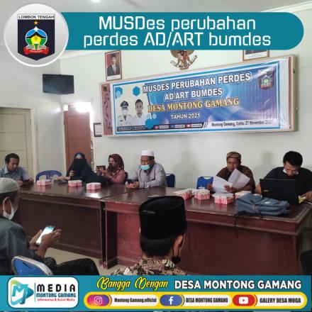 MUSDES perubahan perdes AD/ART bumdes