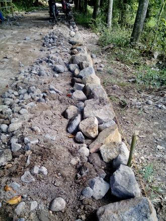 Progres pengerasan jalan